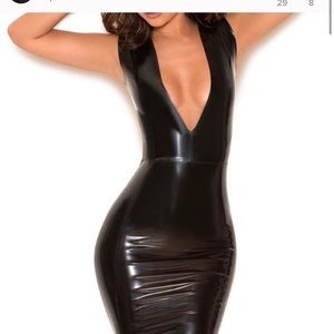 House of cb Rivera latex dress